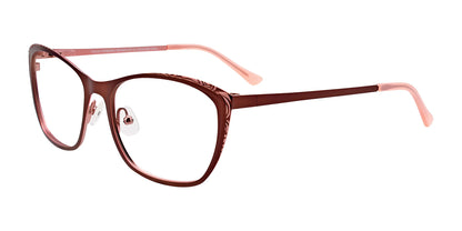 Takumi TK1090 Eyeglasses with Clip-on Sunglasses Satin Brown & Light Brown