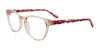 Takumi TK1091 Eyeglasses with Clip-on Sunglasses | Size 49 / Light Pink Crystal