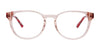 Takumi TK1091 Eyeglasses with Clip-on Sunglasses | Size 49 / Crystal