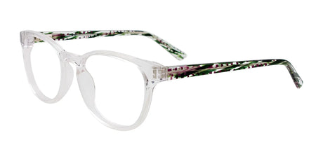 Takumi TK1091 Eyeglasses with Clip-on Sunglasses Crystal