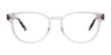 Takumi TK1091 Eyeglasses with Clip-on Sunglasses | Size 49 / Crystal