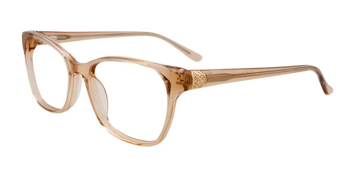 Takumi TK1095 Eyeglasses with Clip-on Sunglasses / Size 52 / Light Pink Crystal