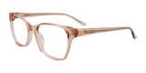 Takumi TK1095 Eyeglasses with Clip-on Sunglasses Light Pink Crystal