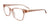Takumi TK1095 Eyeglasses with Clip-on Sunglasses | Size 52 / Light Pink Crystal