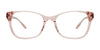 Takumi TK1095 Eyeglasses with Clip-on Sunglasses | Size 52 / Light Pink Crystal