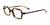 Takumi TK1096 Eyeglasses with Clip-on Sunglasses | Size 48 / Demi Amber
