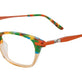 Light Brown & Blue & Green & Orange