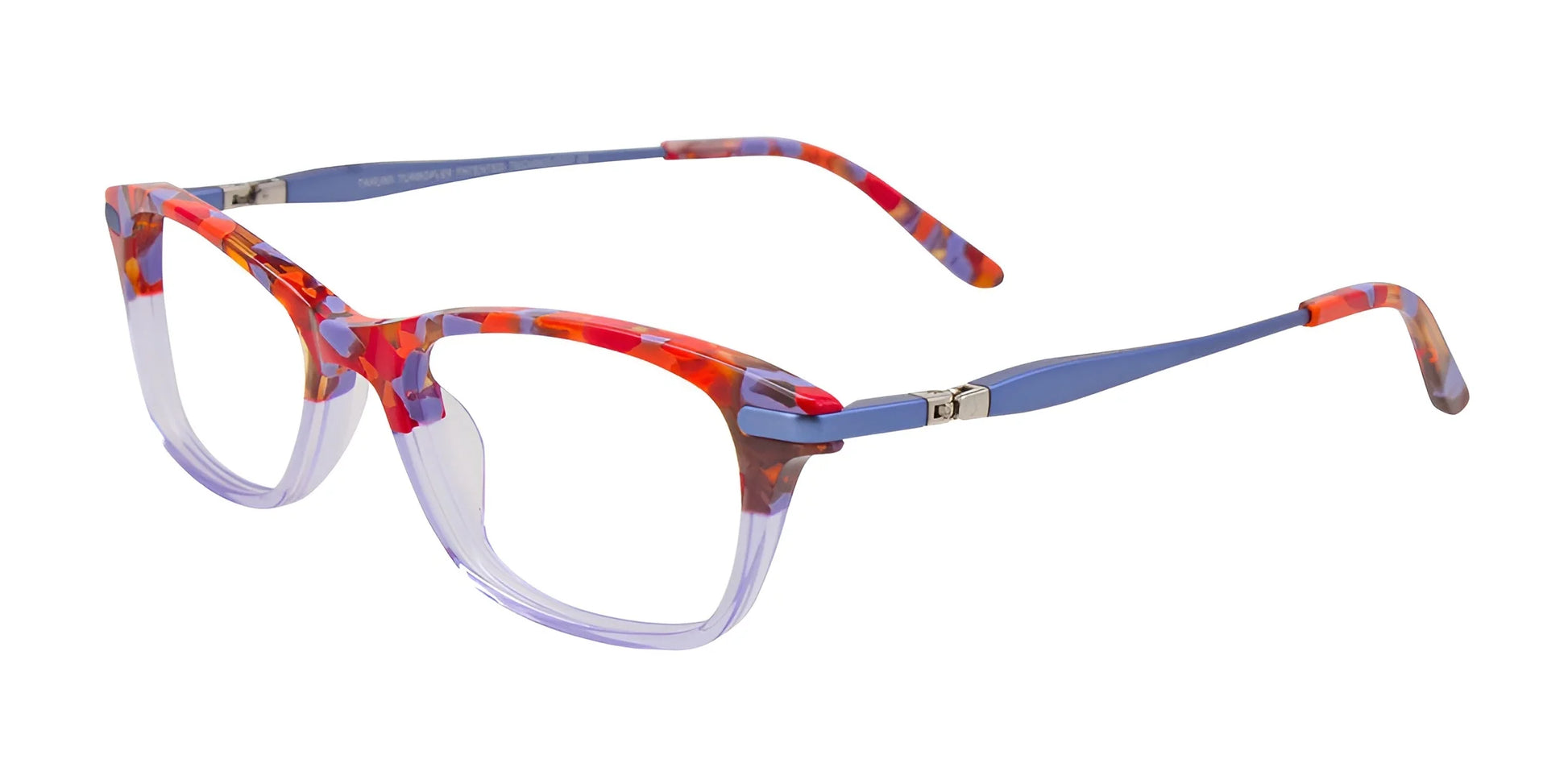 Takumi TK1098 Eyeglasses Light Blue & Red & Orange