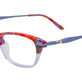 Light Blue & Red & Orange