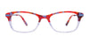 Takumi TK1098 Eyeglasses | Size 46 / Light Blue & Red & Orange
