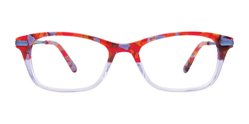 Takumi TK1098 Eyeglasses / Size 46 / Light Blue & Red & Orange