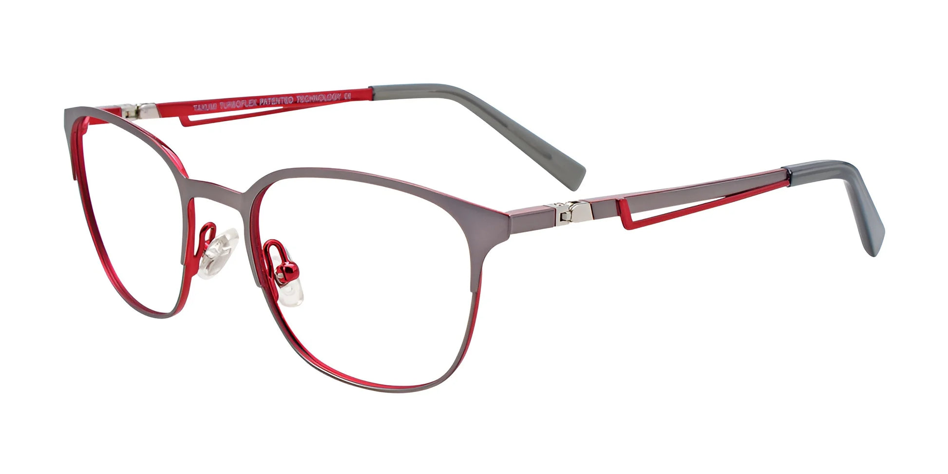 Takumi TK1099 Eyeglasses Matt Steel & Red