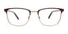Takumi TK1101 Eyeglasses with Clip-on Sunglasses | Size 54 / Matt Brown & Gold