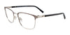 Takumi TK1101 Eyeglasses with Clip-on Sunglasses | Size 54 / Matt Steel & Silver
