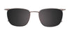 Takumi TK1101 Eyeglasses with Clip-on Sunglasses | Size 54 / Matt Brown & Gold