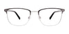 Takumi TK1101 Eyeglasses with Clip-on Sunglasses | Size 54 / Matt Brown & Gold