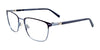 Takumi TK1101 Eyeglasses with Clip-on Sunglasses | Size 54 / Matt Navy & Light Blue