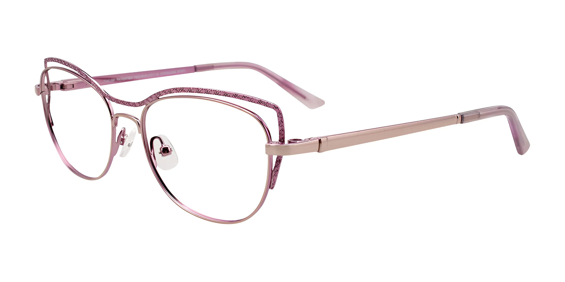 Takumi TK1103 Eyeglasses with Clip-on Sunglasses Shiny Purple & Light Purple