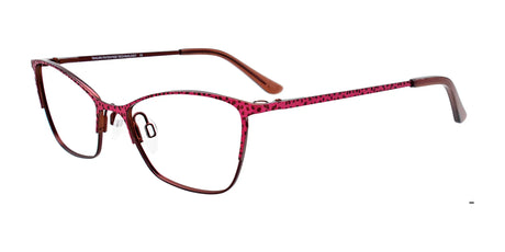 Takumi TK1106 Eyeglasses with Clip-on Sunglasses Satin Dark Pink & Dark Brown