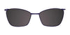 Takumi TK1106 Eyeglasses with Clip-on Sunglasses | Size 51 / Satin Dark Pink & Dark Brown