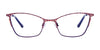 Takumi TK1106 Eyeglasses with Clip-on Sunglasses | Size 51 / Satin Dark Pink & Dark Brown