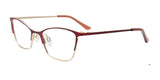 Takumi TK1106 Eyeglasses with Clip-on Sunglasses Satin Dark Red & Gold