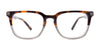 Takumi TK1108 Eyeglasses with Clip-on Sunglasses | Size 50 / Demi Brown & Crystal Grey