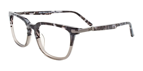 Takumi TK1108 Eyeglasses with Clip-on Sunglasses Demi Grey & Crystal Grey