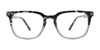Takumi TK1108 Eyeglasses with Clip-on Sunglasses | Size 50 / Demi Blue & Crystal Blue