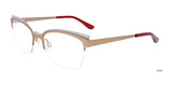 Takumi TK1110 Eyeglasses with Clip-on Sunglasses Satin Brown & White