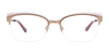 Takumi TK1110 Eyeglasses with Clip-on Sunglasses | Size 53 / Satin Brown & White