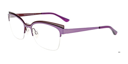 Takumi TK1110 Eyeglasses with Clip-on Sunglasses Satin Purple & Maroon