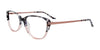 Takumi TK1111 Eyeglasses with Clip-on Sunglasses | Size 53 / Crystal Brown & Demi Grey