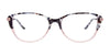 Takumi TK1111 Eyeglasses with Clip-on Sunglasses | Size 53 / Crystal Blue & Blue Marbled