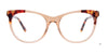 Takumi TK1112 Eyeglasses with Clip-on Sunglasses | Size 51 / Light Brown Crystal & Demi Brown