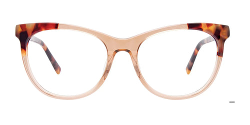 Takumi TK1112 Eyeglasses with Clip-on Sunglasses / Size 51 / Light Brown Crystal & Demi Brown