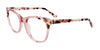 Takumi TK1112 Eyeglasses with Clip-on Sunglasses | Size 51 / Light Pink Crystal & Demi Pink