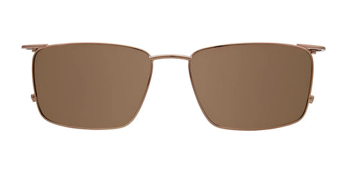 Takumi TK1115 Eyeglasses with Clip-on Sunglasses / Size 54 / Matt Brown & Dark Brown