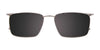Takumi TK1115 Eyeglasses with Clip-on Sunglasses | Size 54 / Matt Brown & Dark Brown