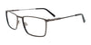 Takumi TK1115 Eyeglasses with Clip-on Sunglasses | Size 54 / Matt Dark Grey & Black