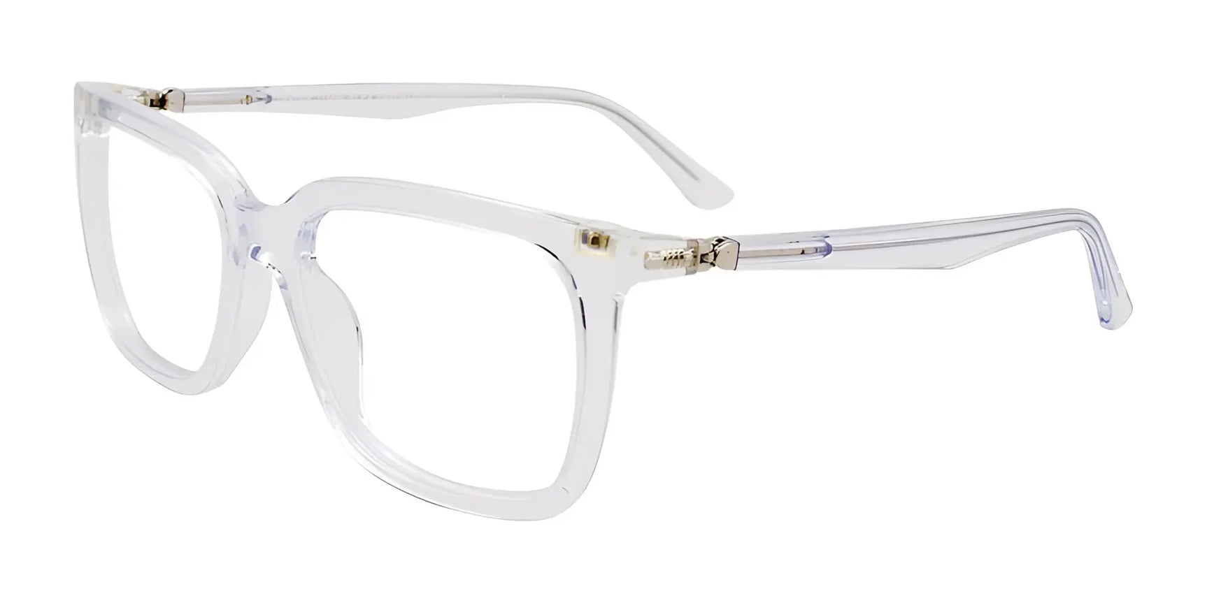 Takumi TK1116 Eyeglasses with Clip-on Sunglasses Crystal