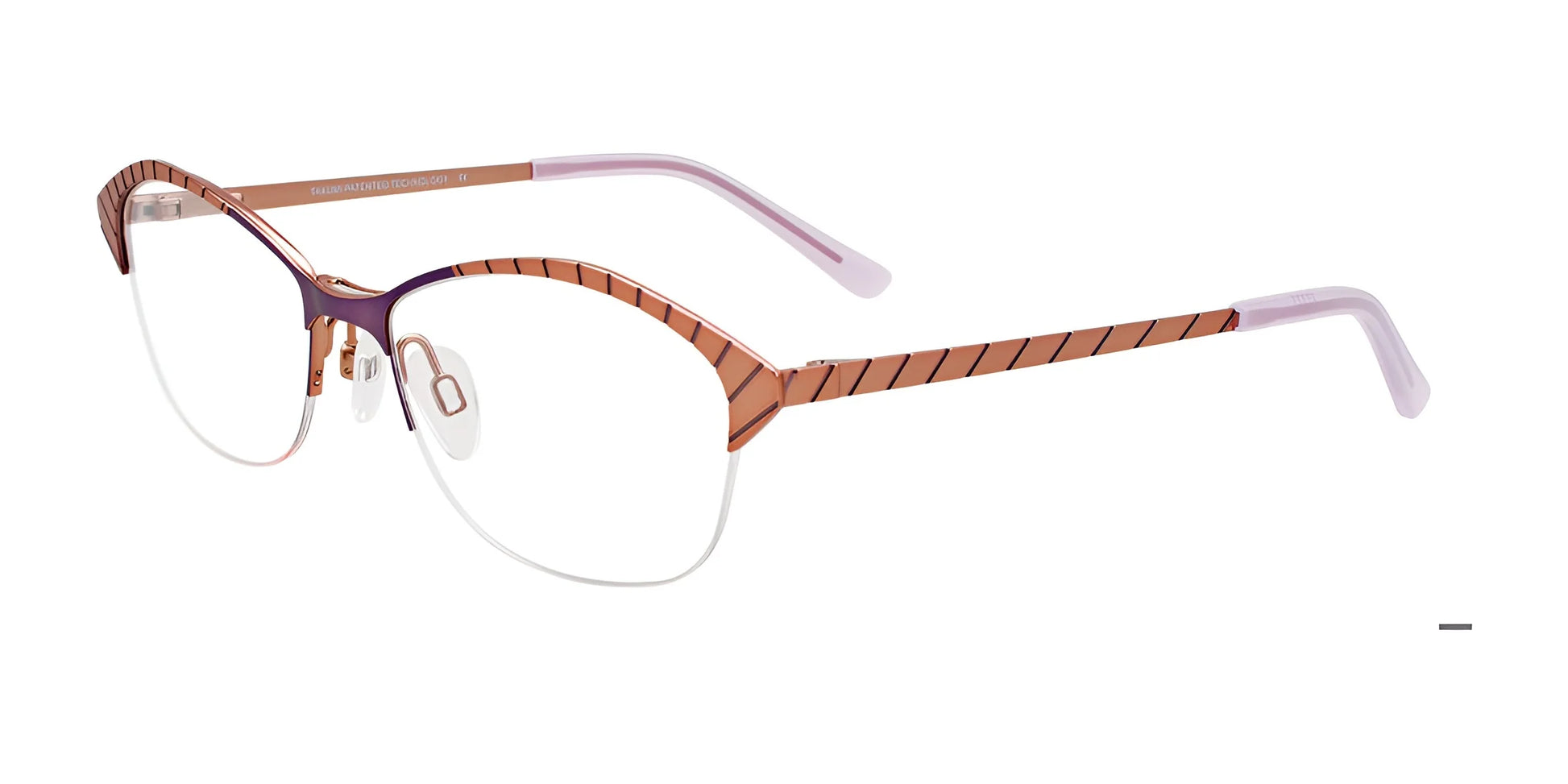 Takumi TK1117 Eyeglasses Satin Light Lavender & Light Brown
