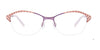 Takumi TK1117 Eyeglasses with Clip-on Sunglasses | Size 50 / Satin Light Lavender & Light Brown