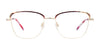 Takumi TK1118 Eyeglasses with Clip-on Sunglasses | Size 52 / Burgundy & Shiny Gold