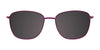 Takumi TK1118 Eyeglasses with Clip-on Sunglasses | Size 52 / Burgundy & Shiny Gold