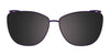 Takumi TK1121 Eyeglasses with Clip-on Sunglasses | Size 52 / Blue Marbled & Crystal Light Blue