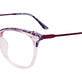 Purple Marbled & Crystal Light Plum
