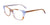 Takumi TK1122 Eyeglasses with Clip-on Sunglasses | Size 52 / Light Brown Marbled & Periwinkle Blue