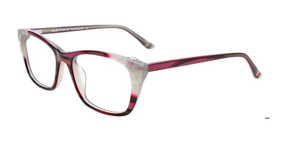 Takumi TK1122 Eyeglasses with Clip-on Sunglasses Pink Marbled & Light Grey