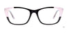 Takumi TK1122 Eyeglasses with Clip-on Sunglasses | Size 52 / Black & Light Pink